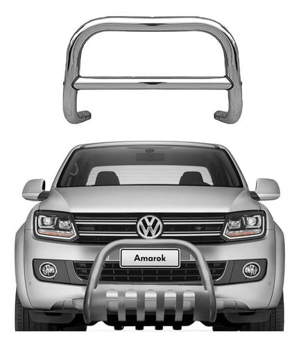 Para-choque De Impulsão Amarok Todos Cromado C/barra