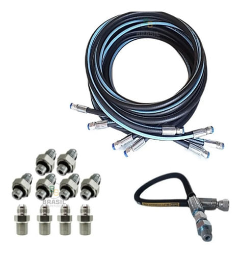 Mangueira Prensada Suspensão Ar Pvc 300 Psi