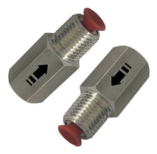 Pack 2 Válvulas De Retenção Para Suspensão A Ar 8mm  Abccar