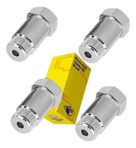 Kit 4 Bypass Prolongador Da Sonda Lambda Universal Extensor