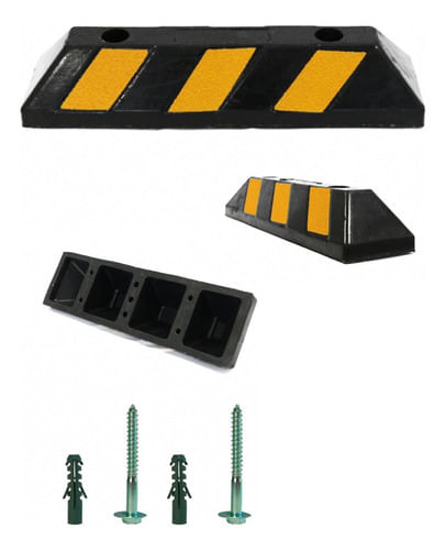 Bate Rodas Limitador Vaga Garagem Estacionamento 55x15x10cm