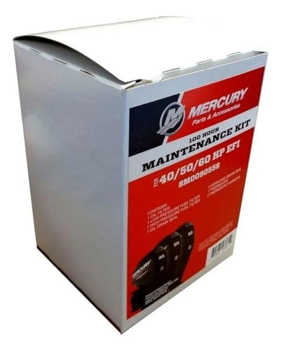Kit Manutenção Motor De Popa Mercury 60hp C/ Óleo Original