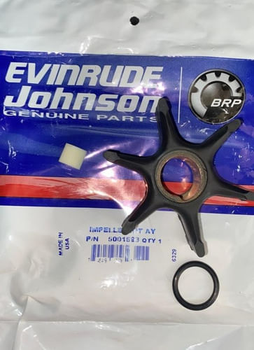 Kit Rotor Bomba D'água + Reparo Vedação Rabeta Evinrude V6