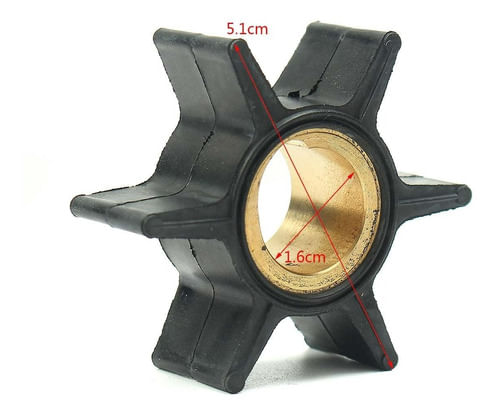 Rotor Bomba Água Johnson Evinrude 20/35 Hp 395289 C/ Chaveta