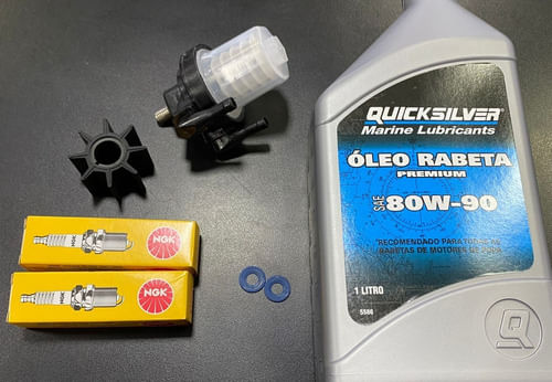 Kit De Revisão Manutenção Motor Popa Mercury 15hp Completo