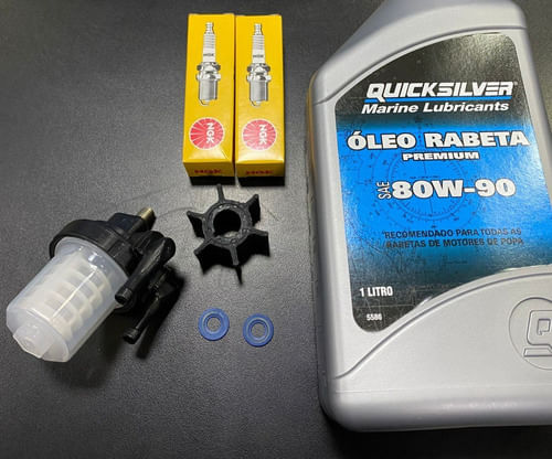 Kit Manutenção Motor De Popa Suzuki 15hp 2t Completo