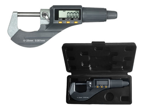 Micrômetro Profissional Externo Digital 0 A 25 Mm X 0,001