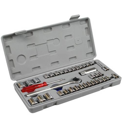 Kit de Soquetes com Catraca com 40 Peças Western W40