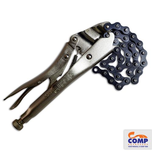 Alicate de Pressão com Corrente Sata 9 Polegadas Aço Cromado Vanádio Abertura Regulável ST71701SC
