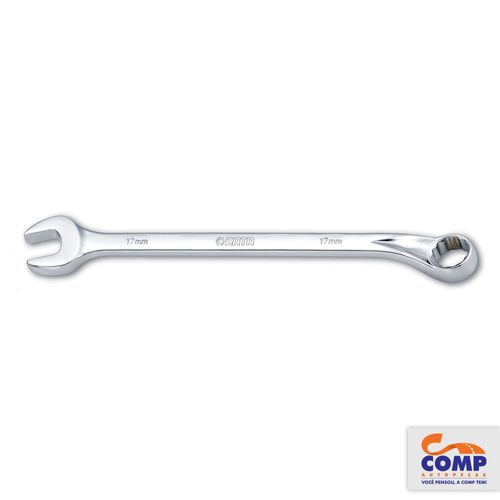 Chave Combinada Sata Boca Estrela 17mm Aço Vanádio Espelhado Apertar Afrouxar Parafusos Quadrados ST40212SC