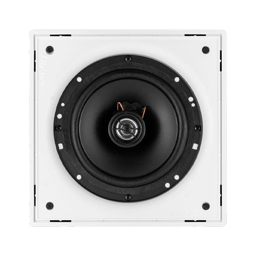 ARANDELA 6" QUADRADA COAXIAL 50W ALUMINIO BRANCA FRAHM