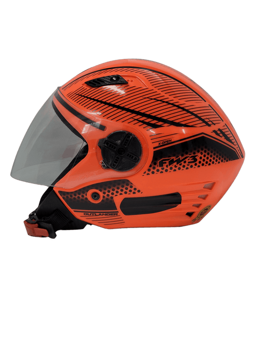 Capacete fw3 x open neon laranja 58