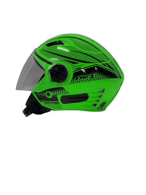 Capacete fw3 x open neon verde 58
