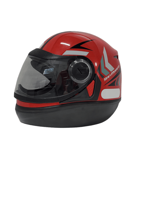 Capacete san marino speed one vermelho c/ preto 56