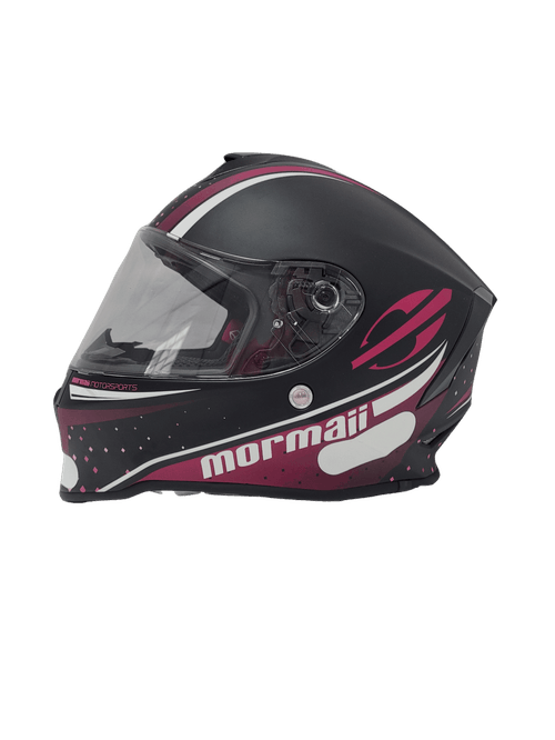Capacete mormaii m1 preto rosa 58 (f)