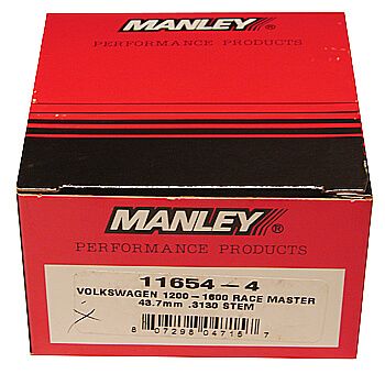 Válvula Aço Inox 37.5mm VW/AR - Exaustão - Swirl Polished - Race Master - MANLEY