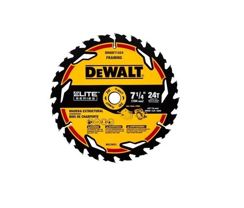 Lâmina Serra Circular Elite 24 Dentes / 7-1/4 Pol. DWAW71424 - Dewalt