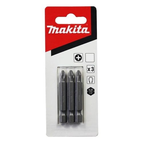 Jogo 3 Pontas Bits Philips Ph1-50mm B-25214 Makita