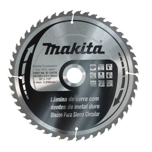 Lâmina De Serra T.C.T. 255X30MM 48T B-19439 - Makita