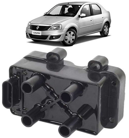 Bobina de Ignicao Clio Twingo Kangoo Logan 1.0 1.6 8v Nova