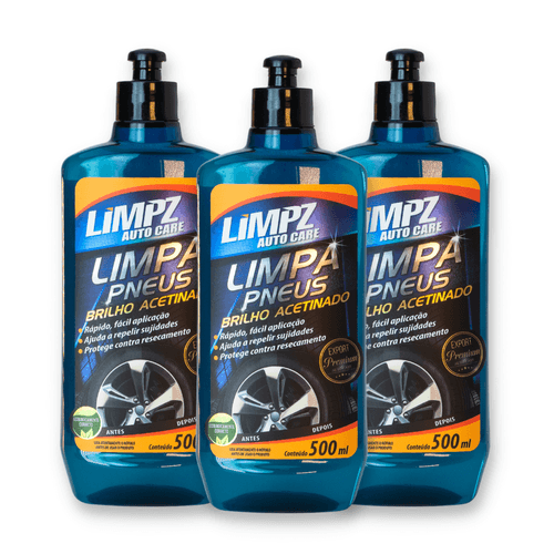 Selante para Pneus Brilho Acetinado Limpz Auto 500 Ml