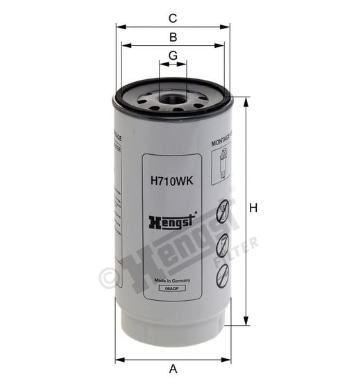 FILTRO COMBUSTIVEL PACCAR MX CF/XF85/105