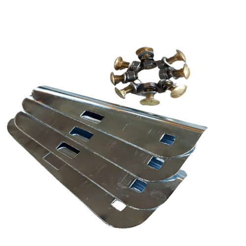 Kit 4 Palhetas Lançadores Com Parafusos Para Espalhador Modelo Sembra Código 9660097