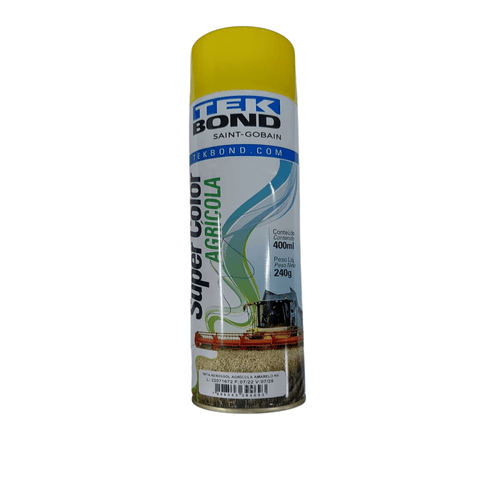 Tinta Spray Amarelo New Holland Agrícola Super Color 400ML TekBond