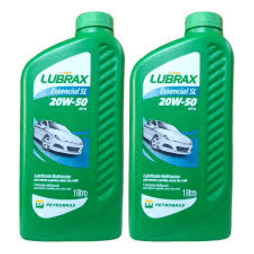 ÓLEO MOTOR MINERAL 20W50 SL ESSENCIAL 2L LUBRAX