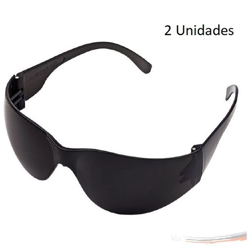Kit 2 óculos Proteção Segurança Epi Croma Fumê Promoção