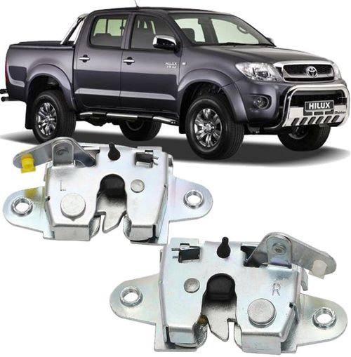 Par Fechadura Tampa Traseira Caçamba Hilux de 2005 À 2008