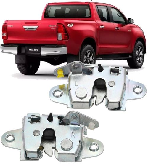 Par Fechadura Tampa Traseira Caçamba Hilux de 2016 À 2024