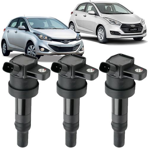 Kit 3 Bobinas de Ignição Hyundai Hb20 e Picanto 1.0 3Cc após 2011 - 2730104000