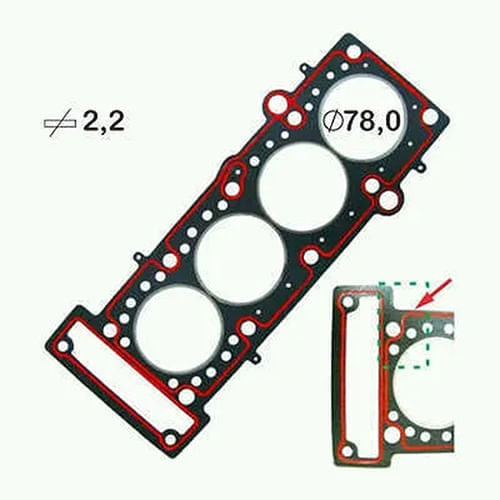 JUNTA DO CABECOTE - FIAT PALIO SIENA STRADA 1.6 16V ETORQ APOS 2010