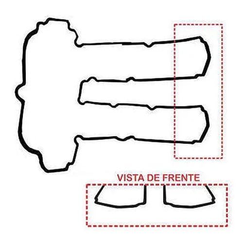 JUNTA DA TAMPA DE VALVULA - FORD KA 1.0 12V 3CIL ECOBOOST