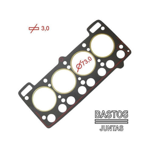 JUNTA DO CABECOTE - 3.00 MM VW GOL FORD ESCORT HOBBY AE CHT ALC GAS 1.0 1.3