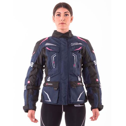 Jaqueta Tutto Everest Lady Feminina Azul e Rosa