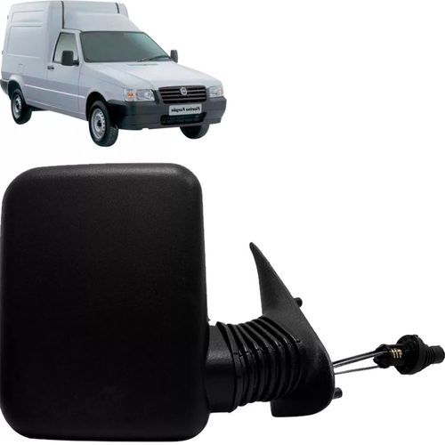 RETROVISOR DIREITO EXTERNO FIAT FIORINO 1997/2010 C/CONTROLE
