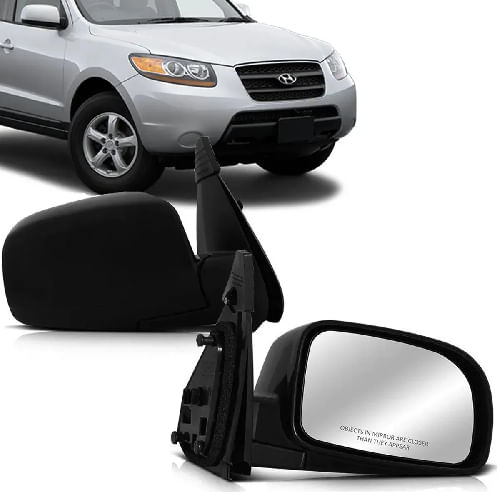 RETROVISOR DIREITO SANTA FÉ 2007/2013 ELETRICO SEM PISCA