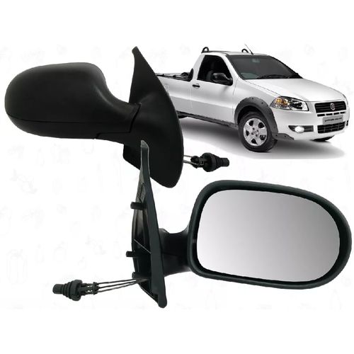 RETROVISOR DIREITO EXTERNO FIAT PALIO 2011/2013 C/CONTROLE