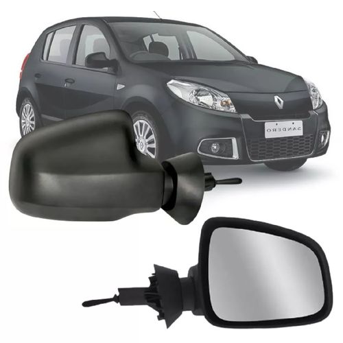 RETROVISOR DIREITO EXTERNO RENAULT LOGAN 2009/2013 C/CONTROLE