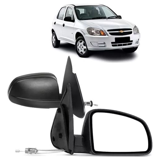 RETROVISOR DIREITO EXTERNO GM CELTA 2007/2014 C/ CONTROLE