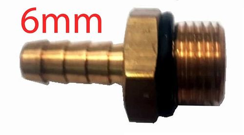 Bico Mangueira Nylon 6mm x Rosca M16 x 1,5