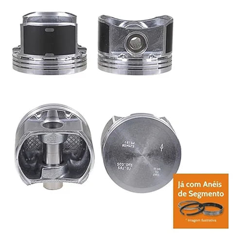 PISTAO COM ANEL - FIAT DOBLO PALIO STRADA 1.3 8V FIRE FLEX