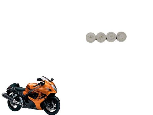 Pastilha Calco Válvula 4 Und Suzuki Hayabusa 1300 09-19