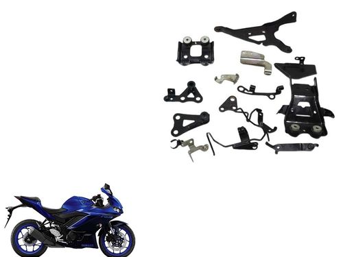 Kit Suporte Fixação Chassi Yamaha Yzf-r3 20-23