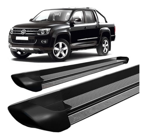 Estribo Amarok C Dupla Personalizado Preto