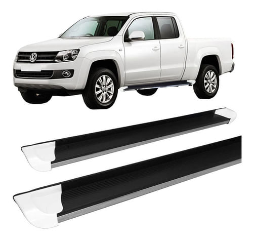 Estribo Amarok C Dupla Personalizado Branco