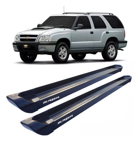 Estribo Blazer Até 2011 Plataforma De Aluminio Preto