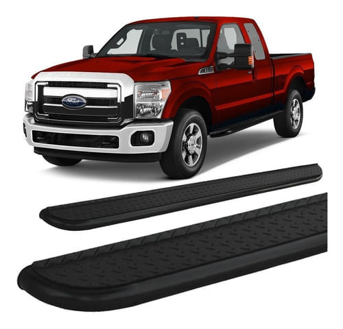 Estribo Chapa F-250 Cabine Dupla Preto